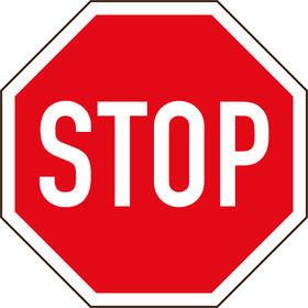 South African STOP sign